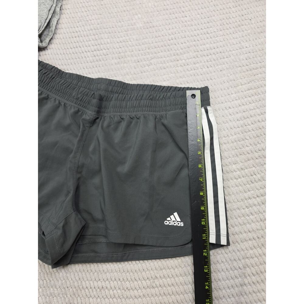 Adidas Shorts & Shirt Womens XL Gray Short Sleeve Climalite - Picture 2 of 8